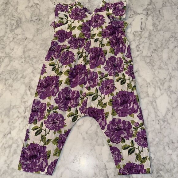 NWT PINK CHICKEN PEONY ROMPER 18/24M - Picture 11 of 13